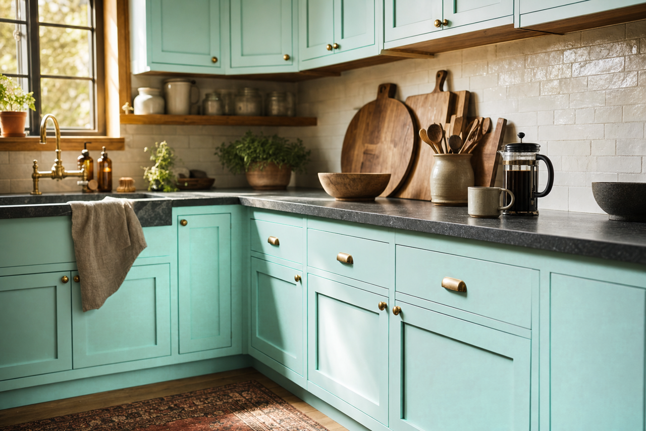 Crystal by Benjamin Moore on cabinets