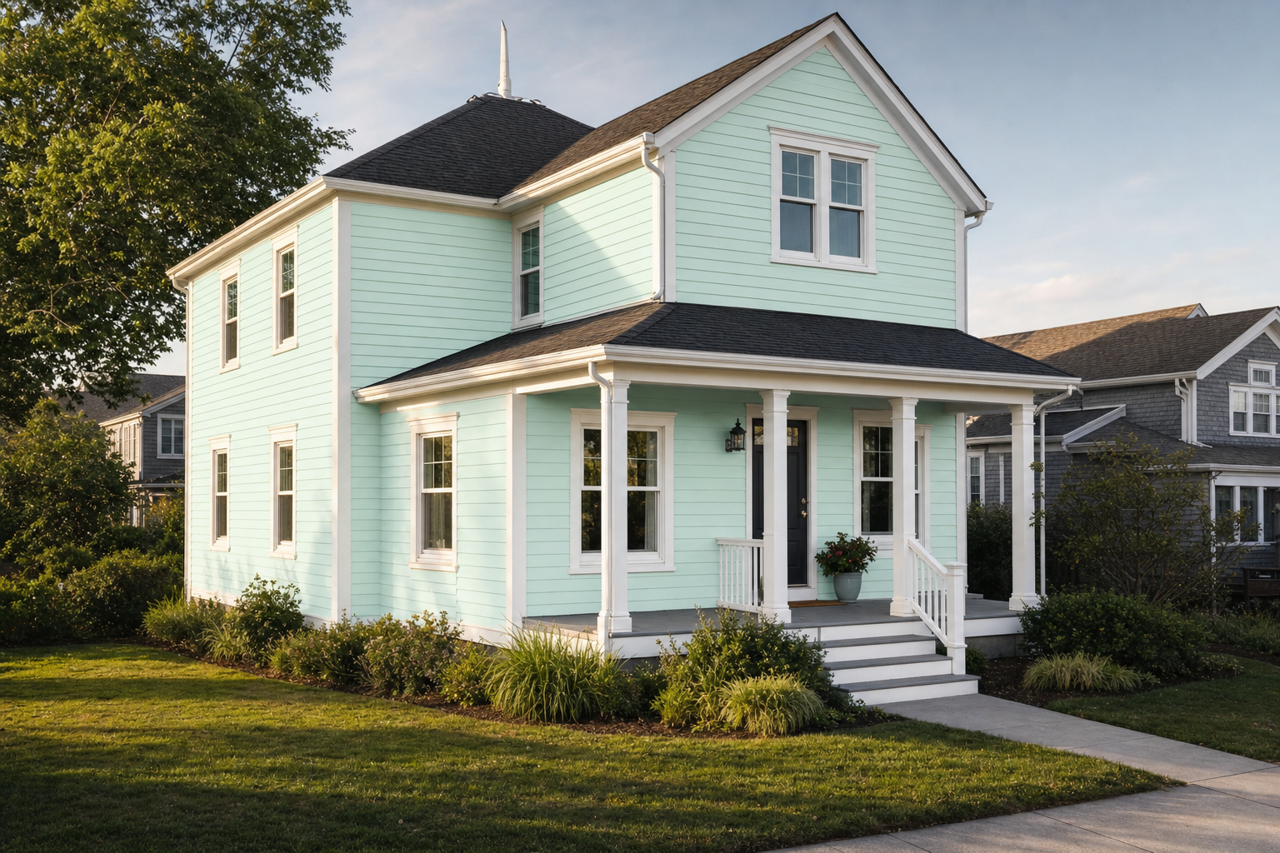 Light by Benjamin Moore on exterior