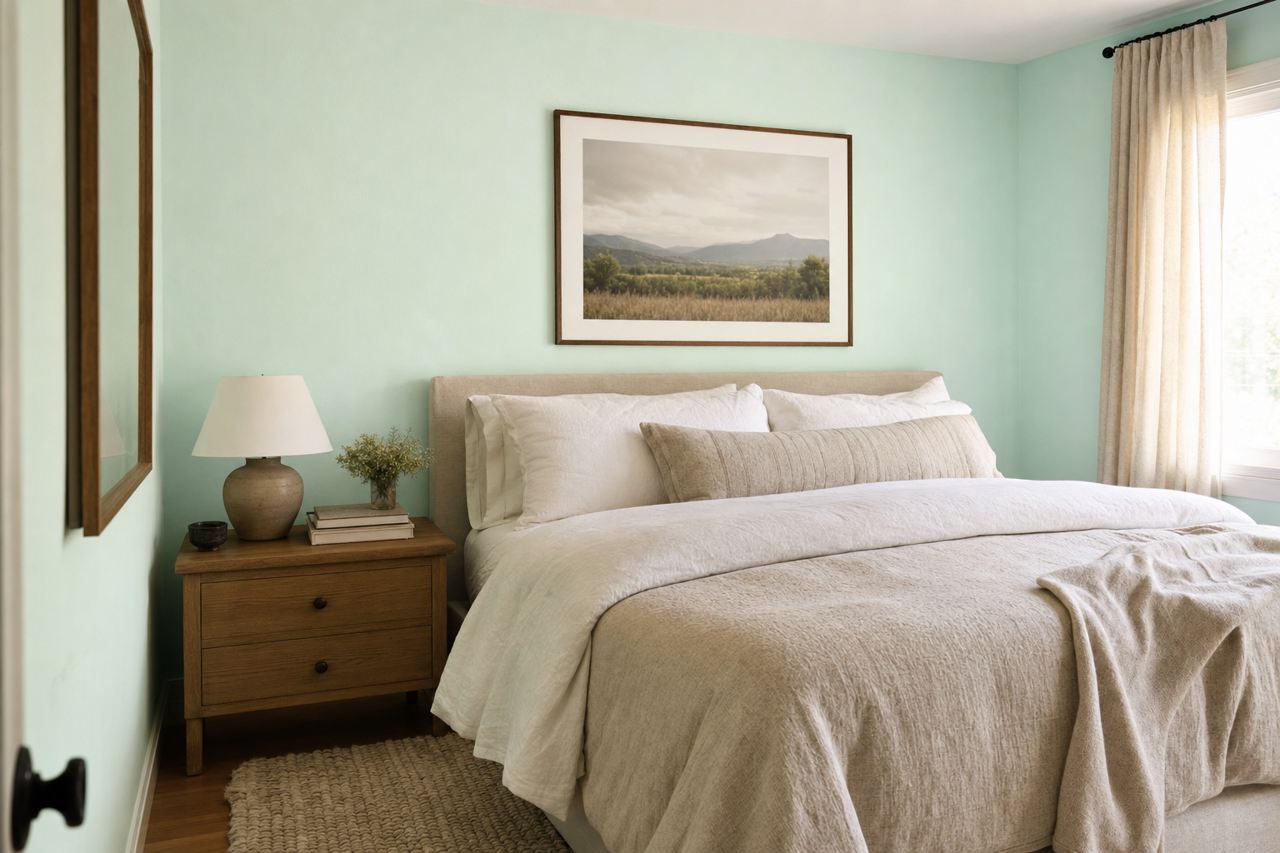 Light by Benjamin Moore on interiors