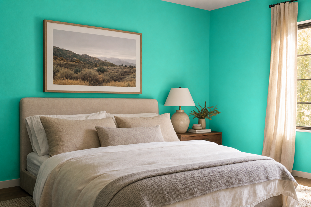 Bahama by Benjamin Moore on interiors