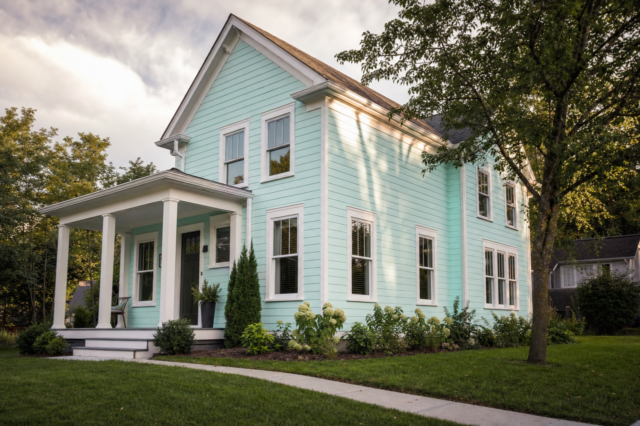 Winter by Benjamin Moore on exterior