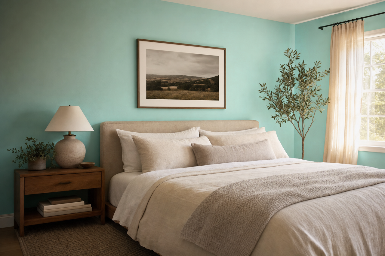 Winter by Benjamin Moore on interiors