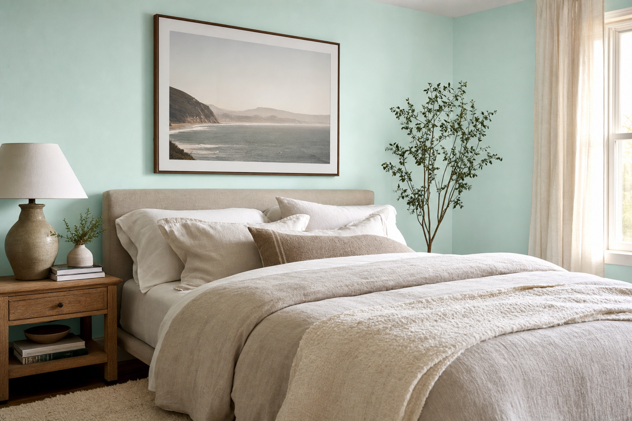 Soft by Benjamin Moore on interiors