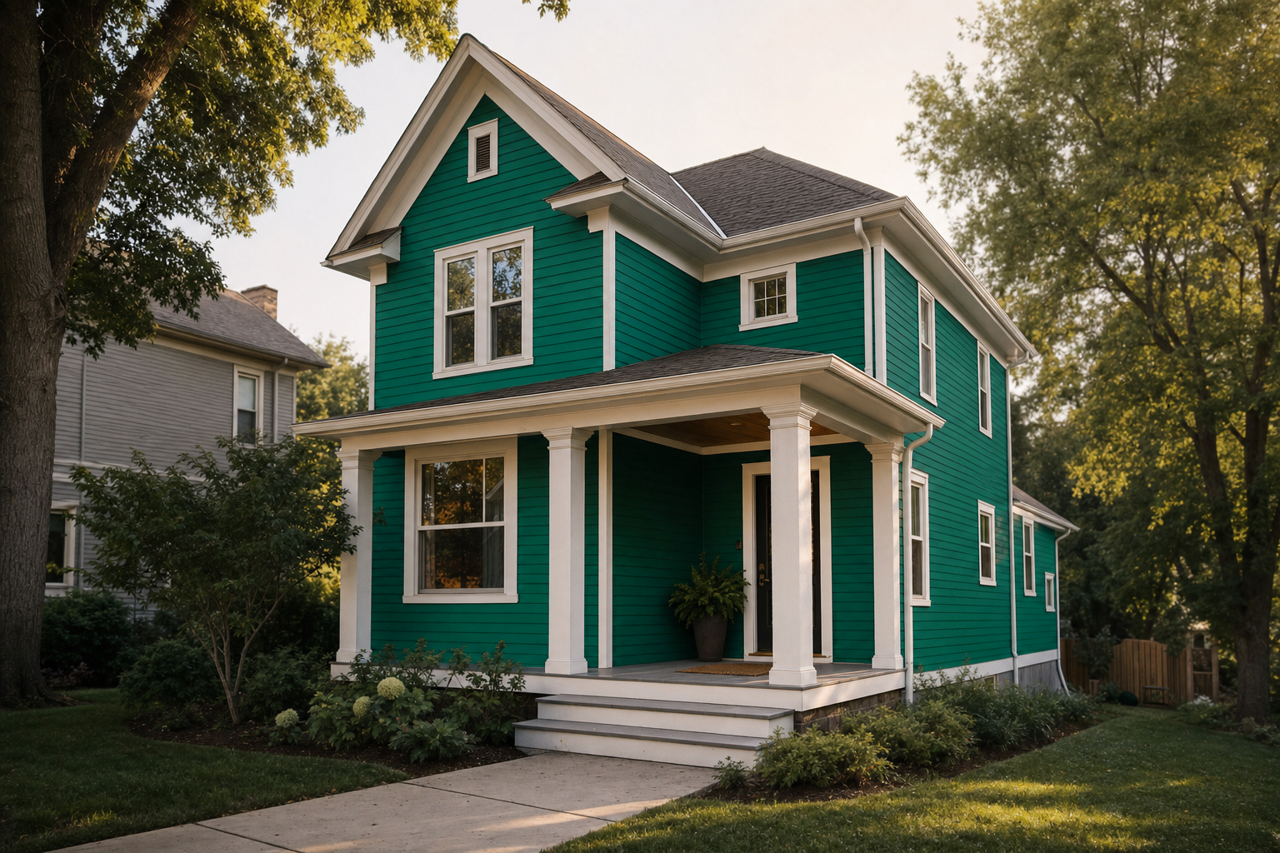 Calypso by Benjamin Moore on exterior