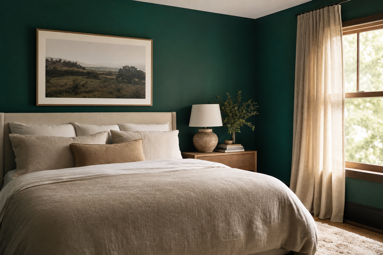 Calypso by Benjamin Moore on interiors