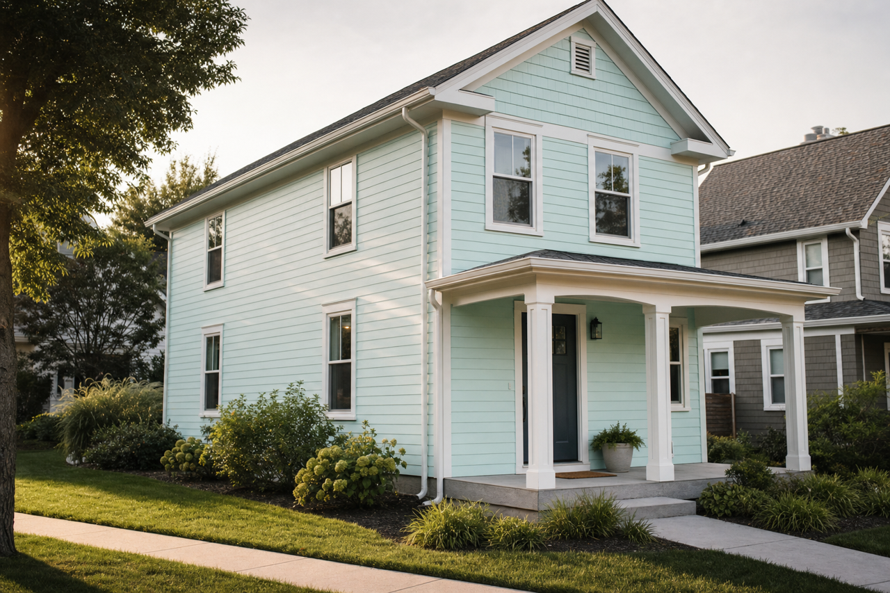 Light by Benjamin Moore on exterior