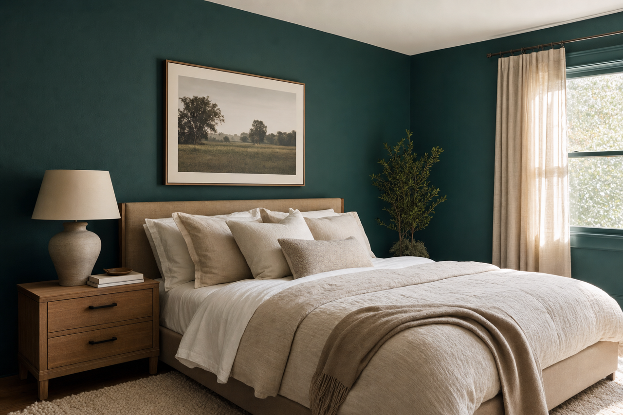 Forest by Benjamin Moore on interiors