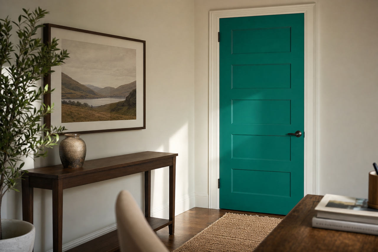 Manor by Benjamin Moore on interior-doors