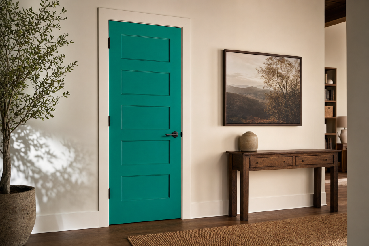 Rolling by Benjamin Moore on interior-doors
