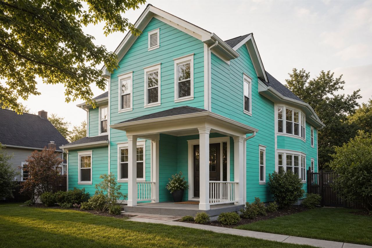Capri by Benjamin Moore on exterior