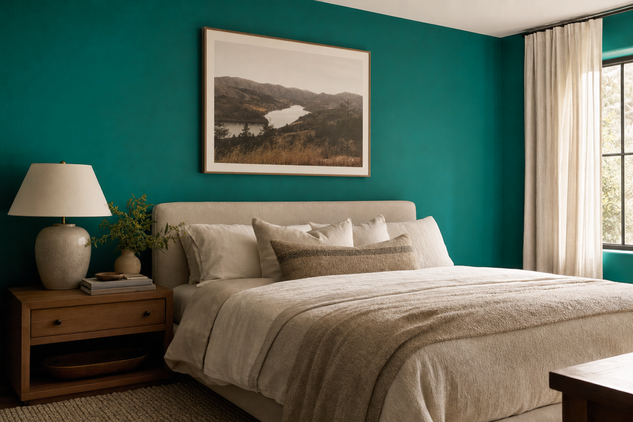 Juniper by Benjamin Moore on interiors
