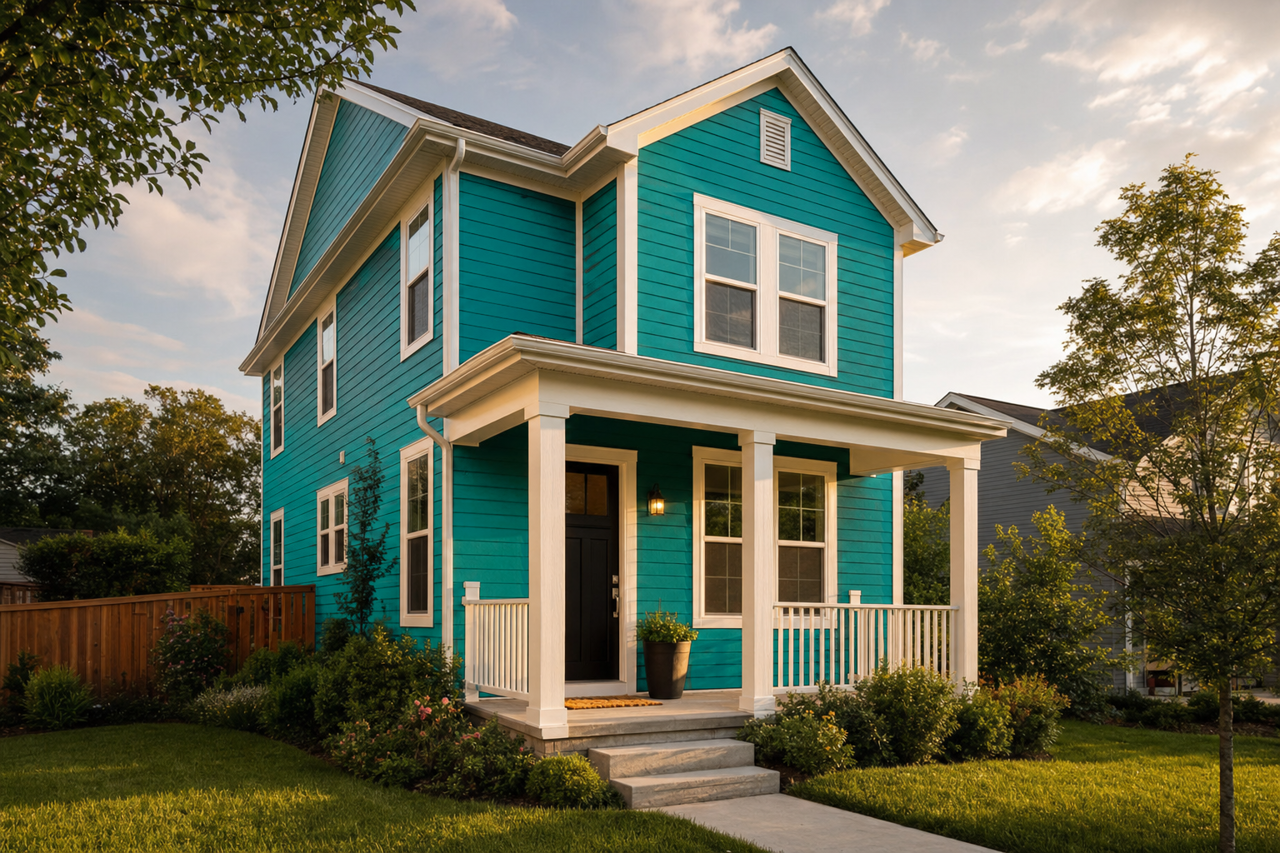 Aruba by Benjamin Moore on exterior