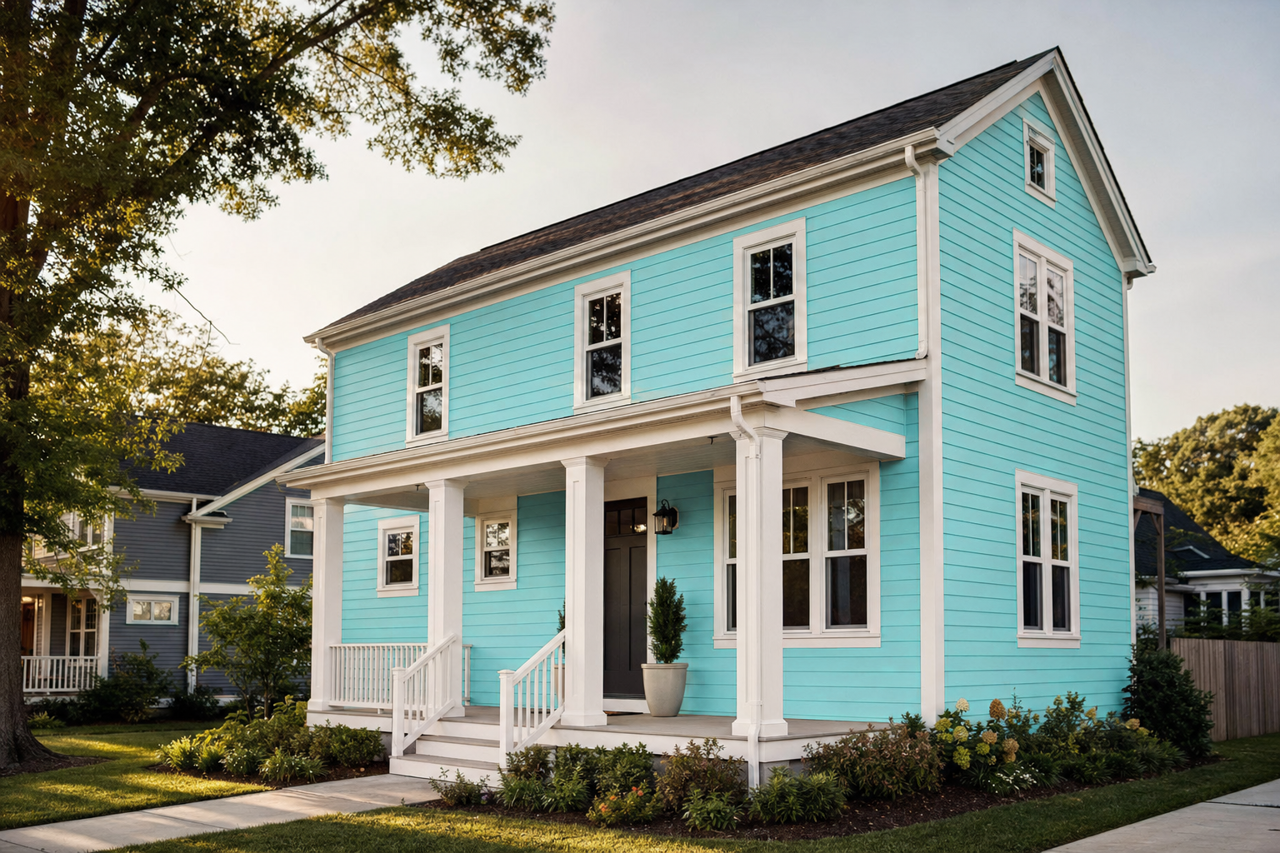 Tropicana by Benjamin Moore on exterior