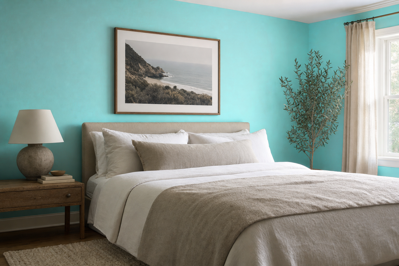 Tropicana by Benjamin Moore on interiors