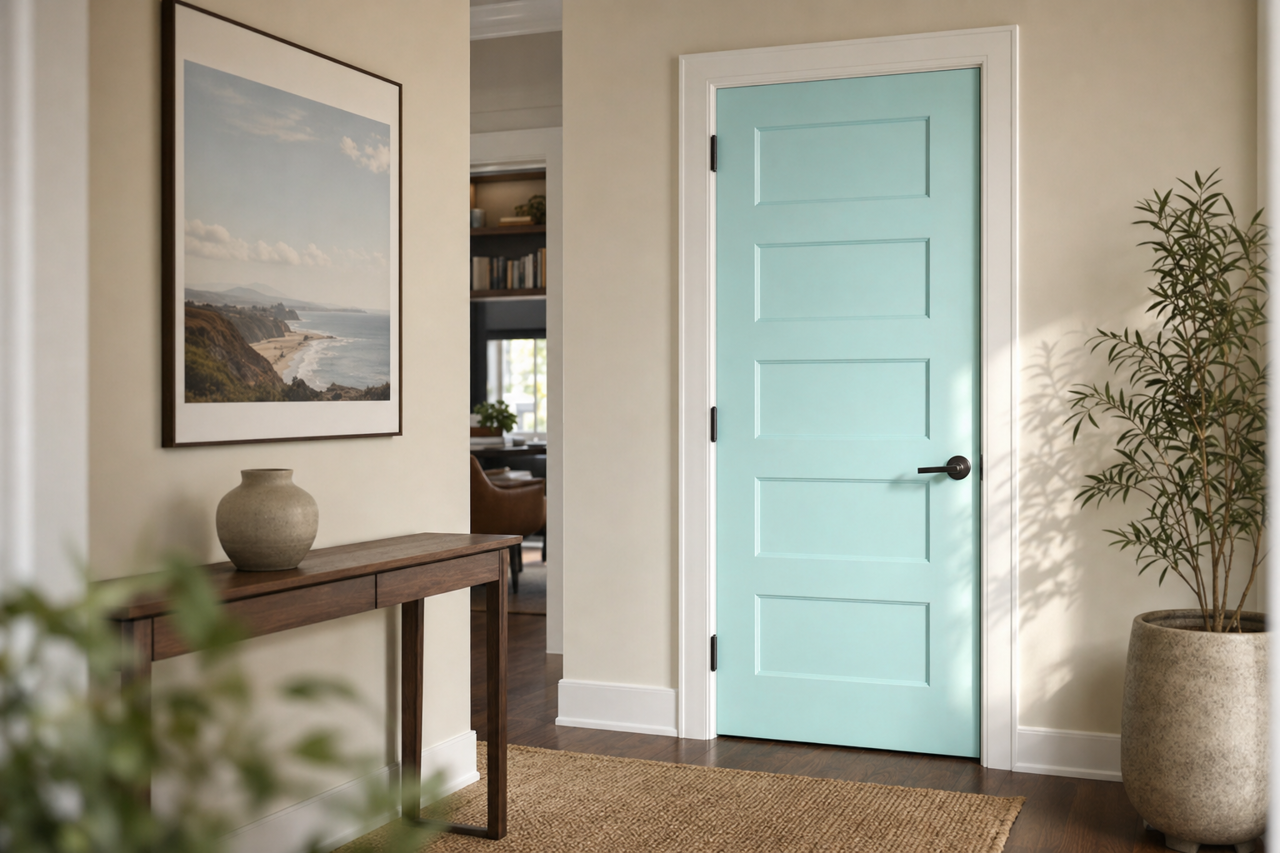 Jamaican by Benjamin Moore on interior-doors