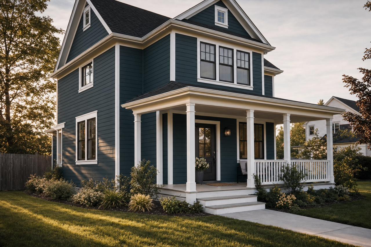 Pacific by Benjamin Moore on exterior