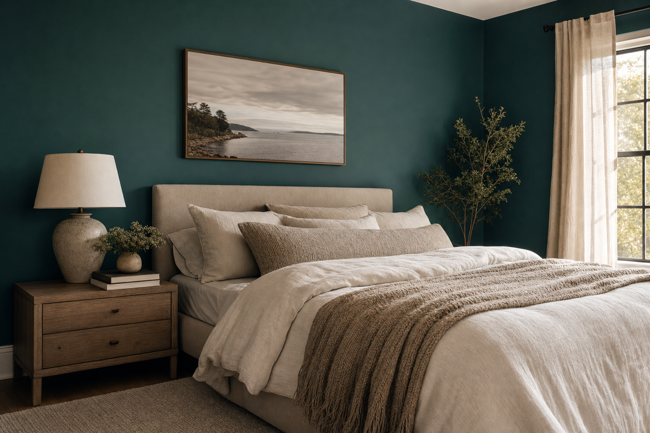 Oasis by Benjamin Moore on interiors