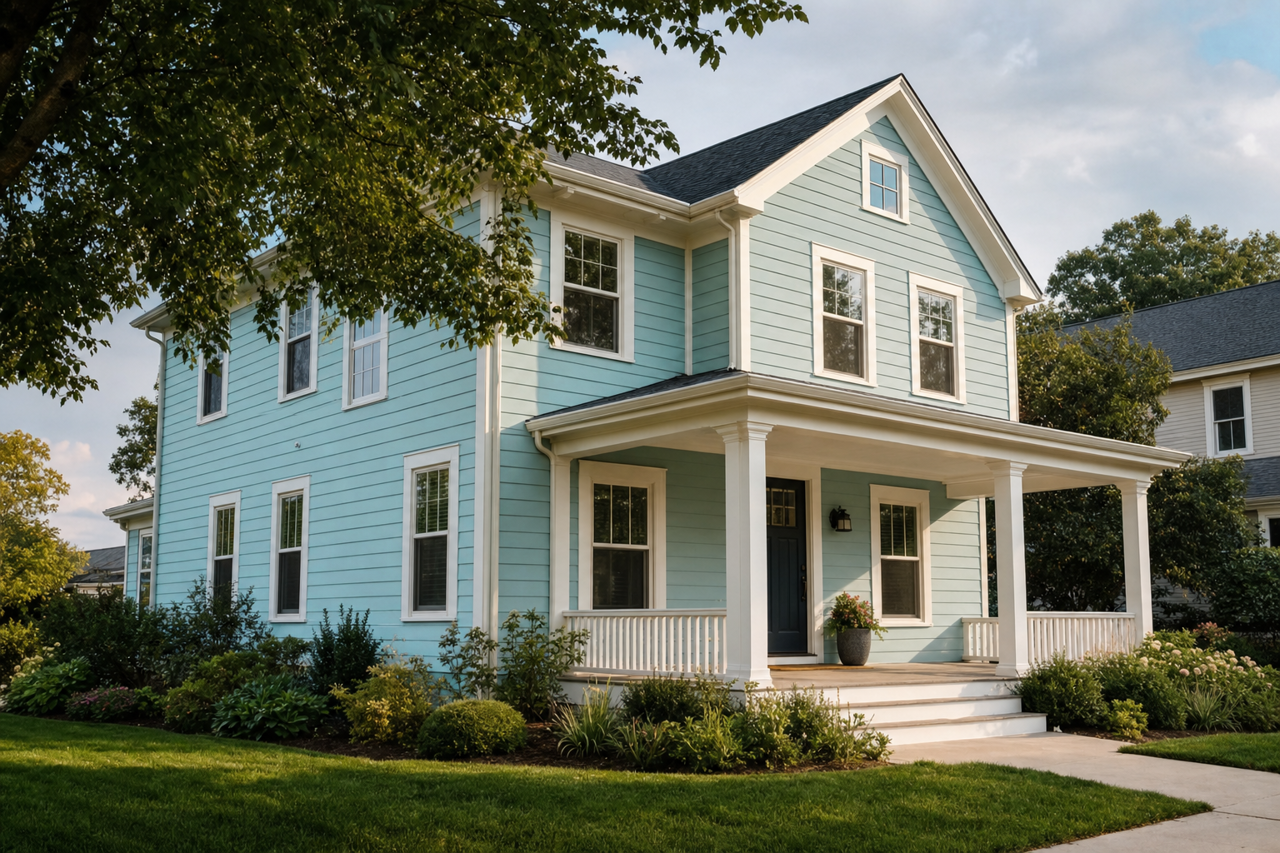 Spectra by Benjamin Moore on exterior