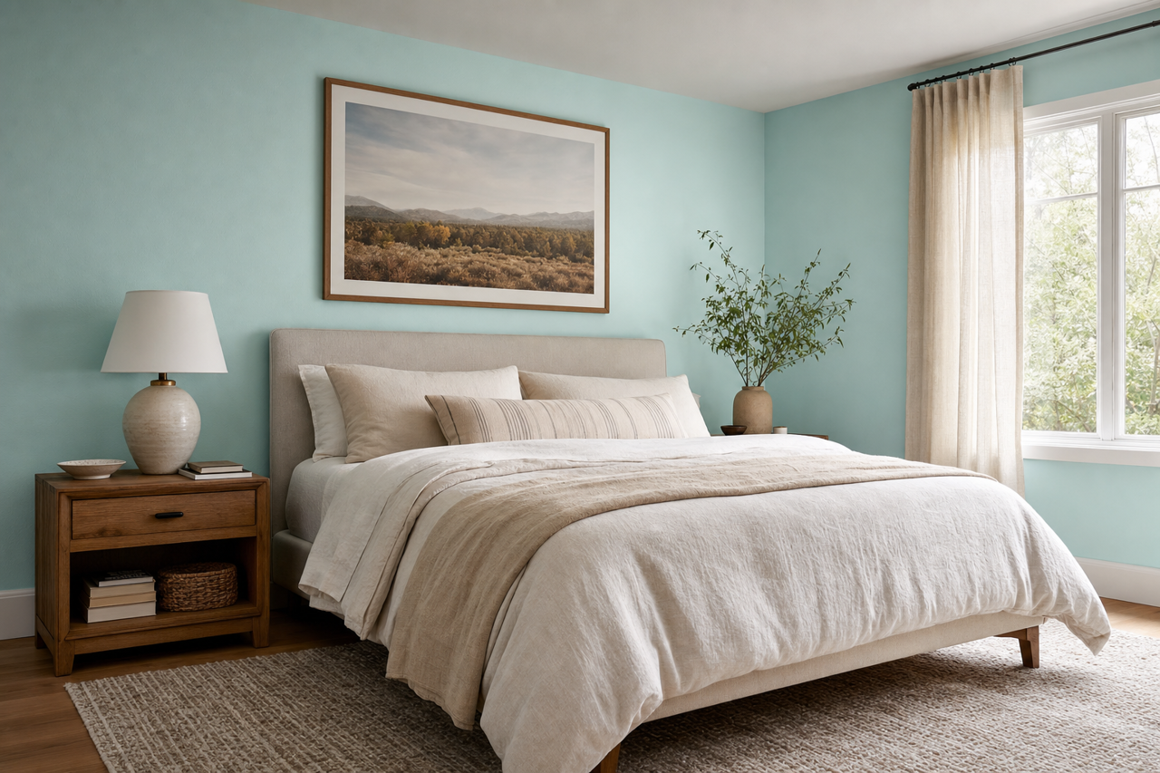 Forget by Benjamin Moore on interiors