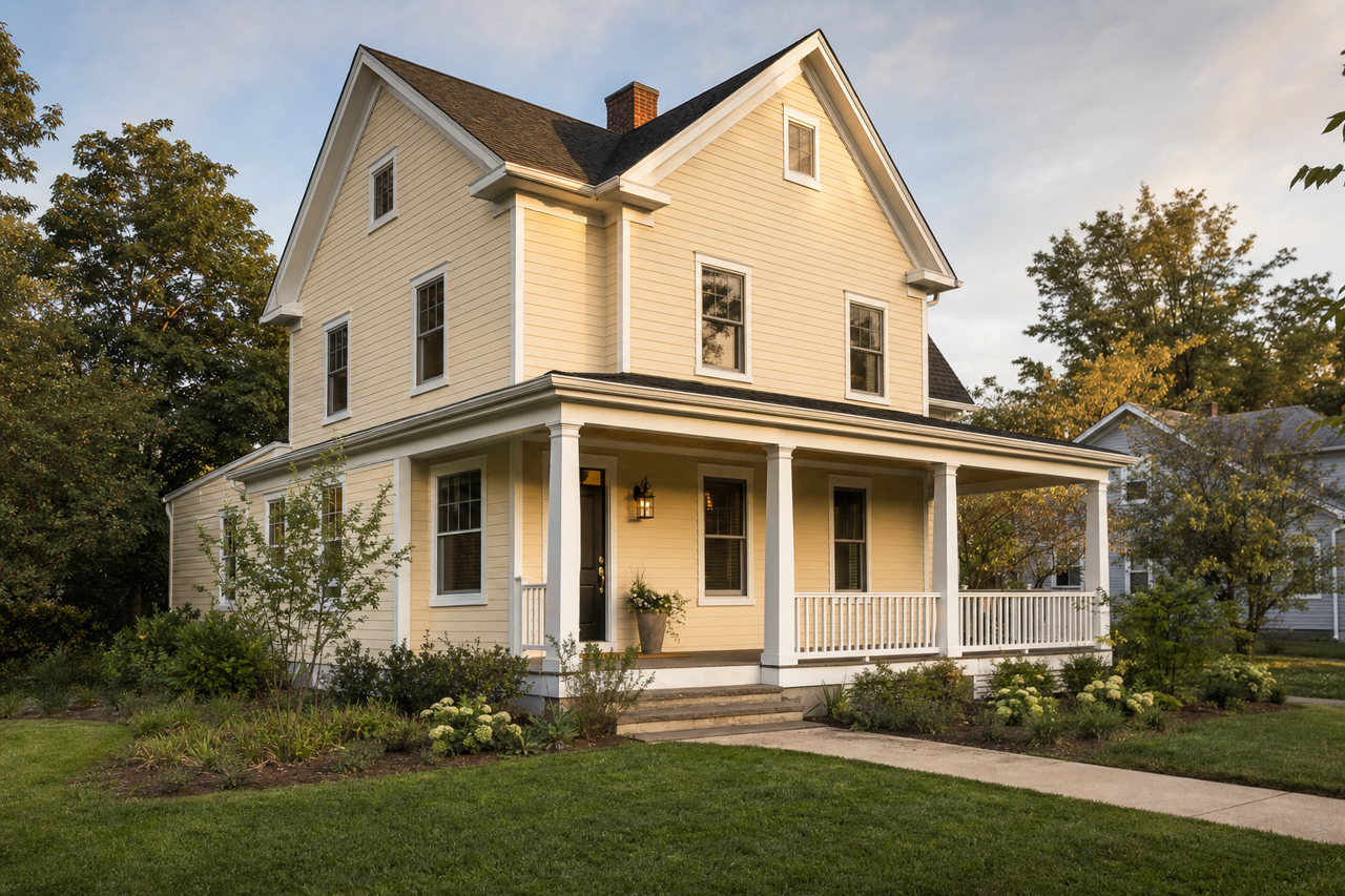 Simply Irisistible by Benjamin Moore on exterior