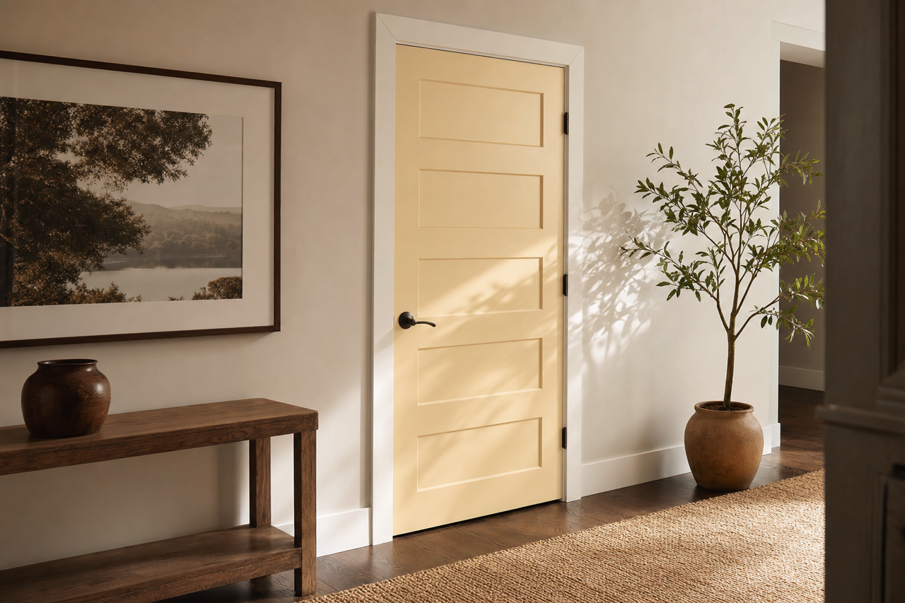 Simply Irisistible by Benjamin Moore on interior-doors