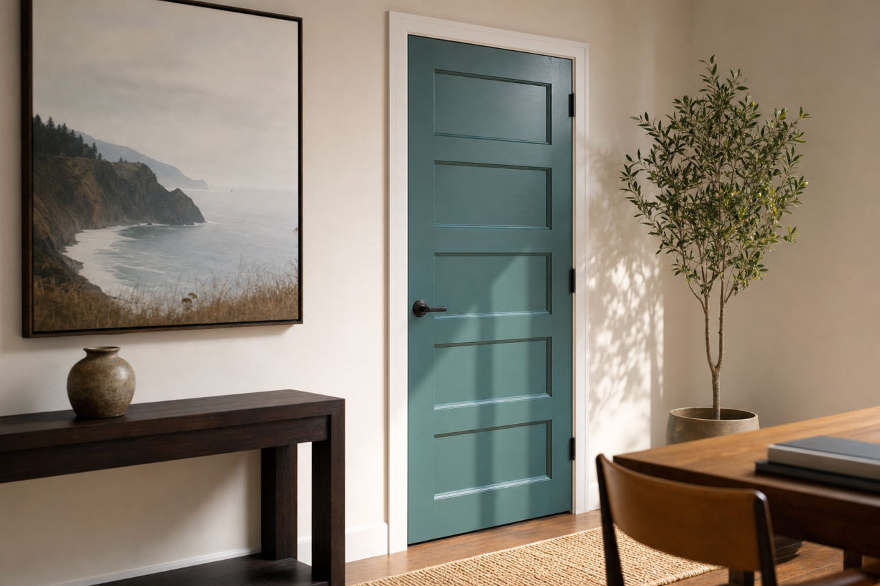 Newport by Benjamin Moore on interior-doors