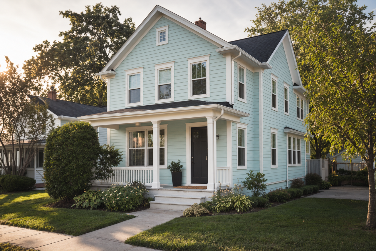 Arctic by Benjamin Moore on exterior