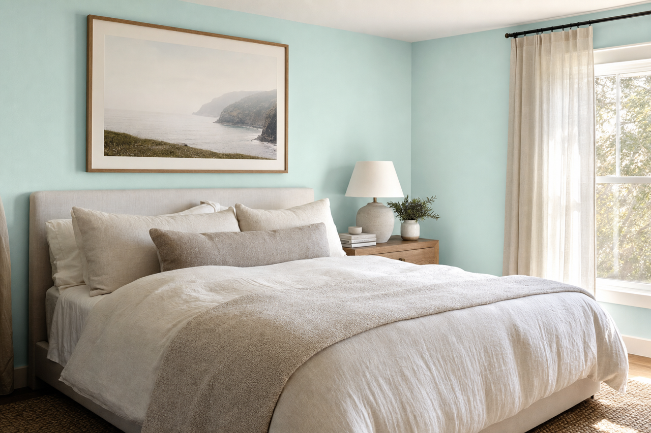 Arctic by Benjamin Moore on interiors