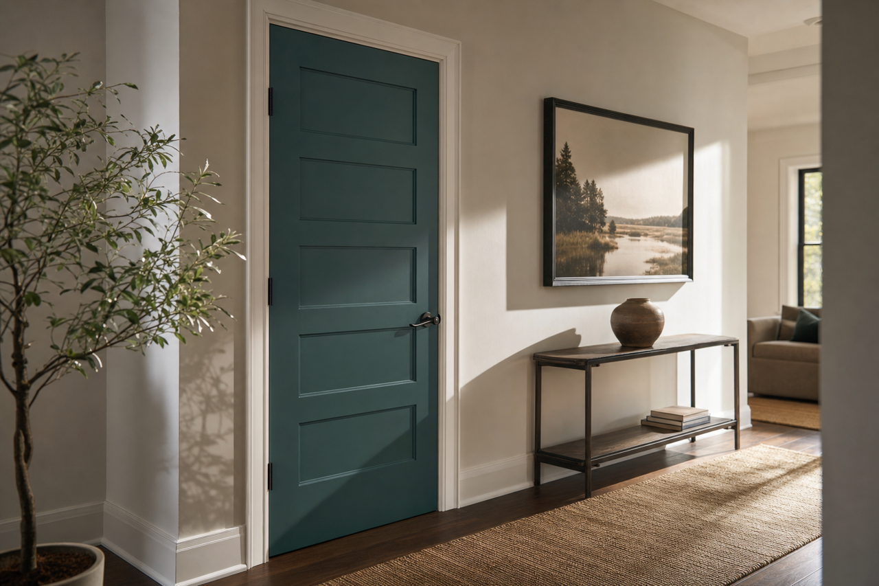 Yukon by Benjamin Moore on interior-doors