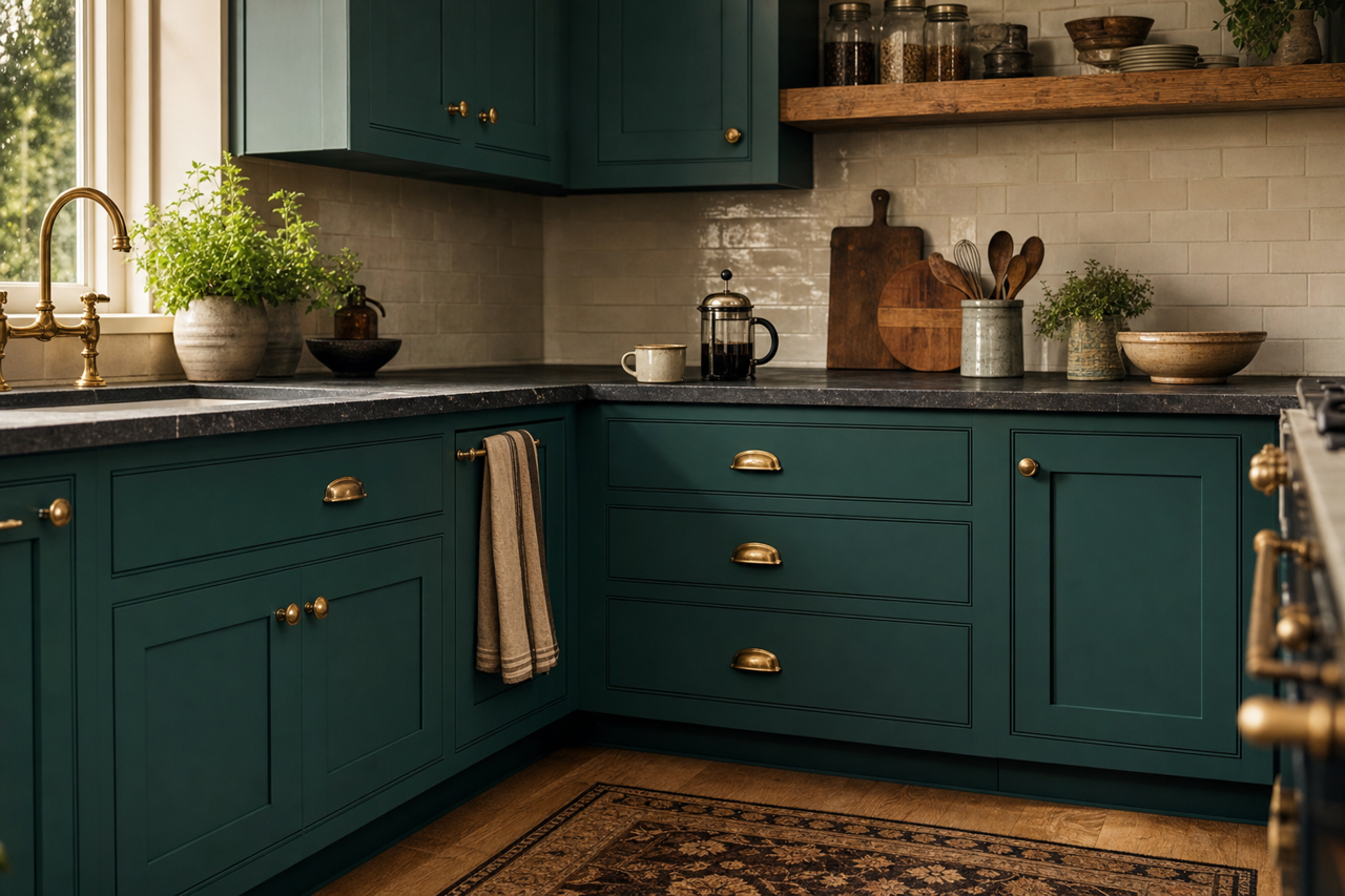Pine by Benjamin Moore on cabinets