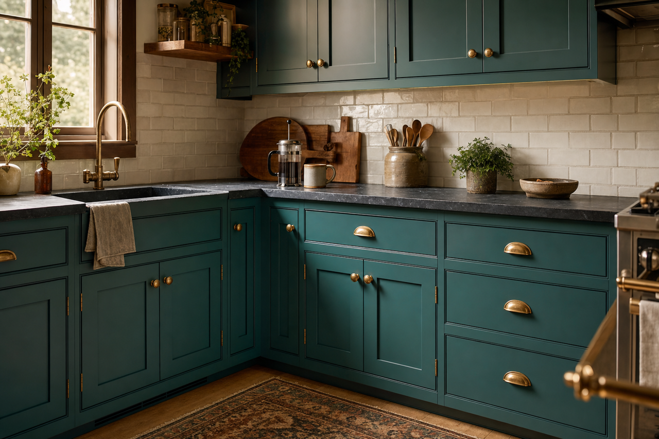 Casco by Benjamin Moore on cabinets