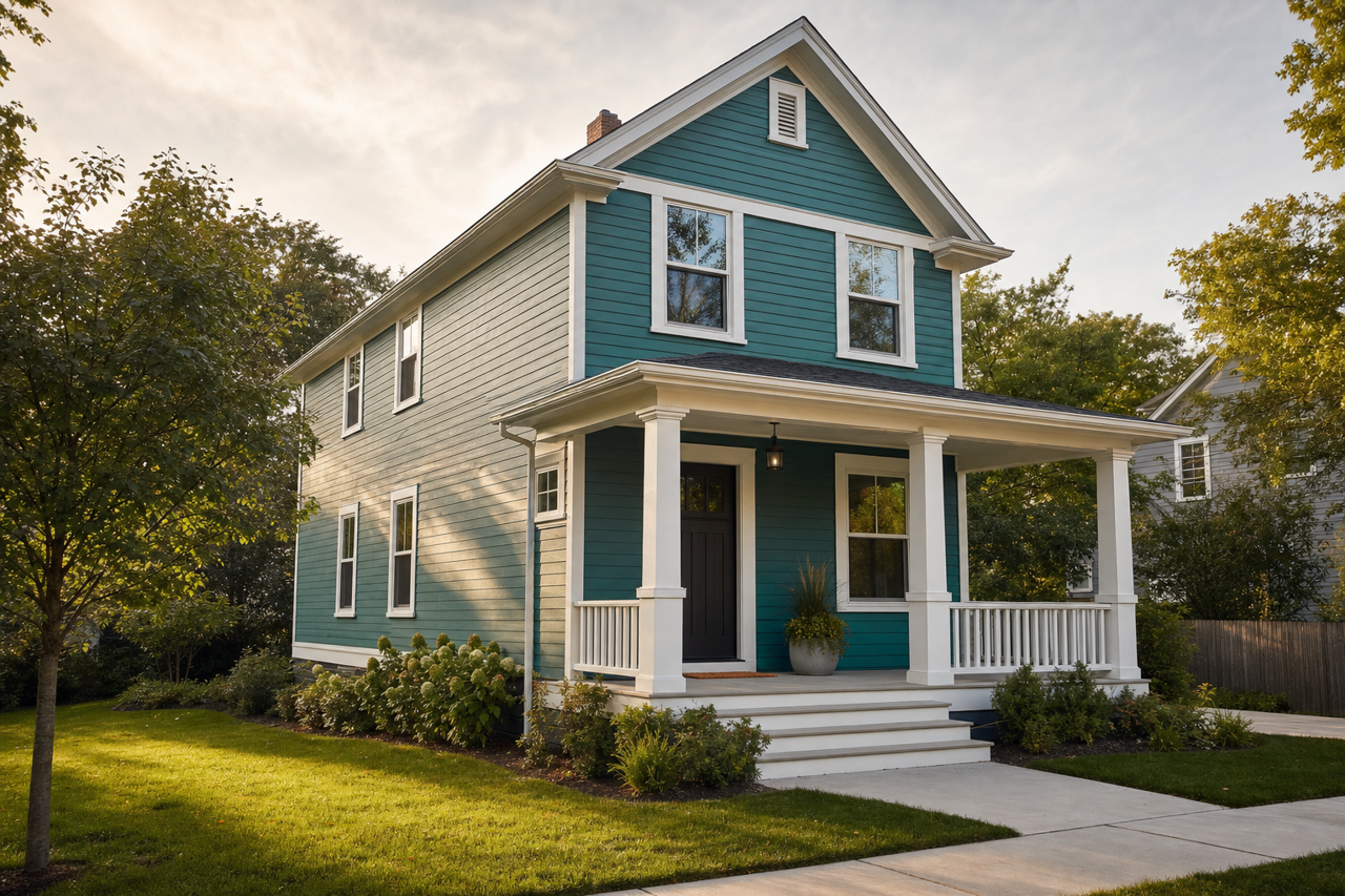 Casco by Benjamin Moore on exterior