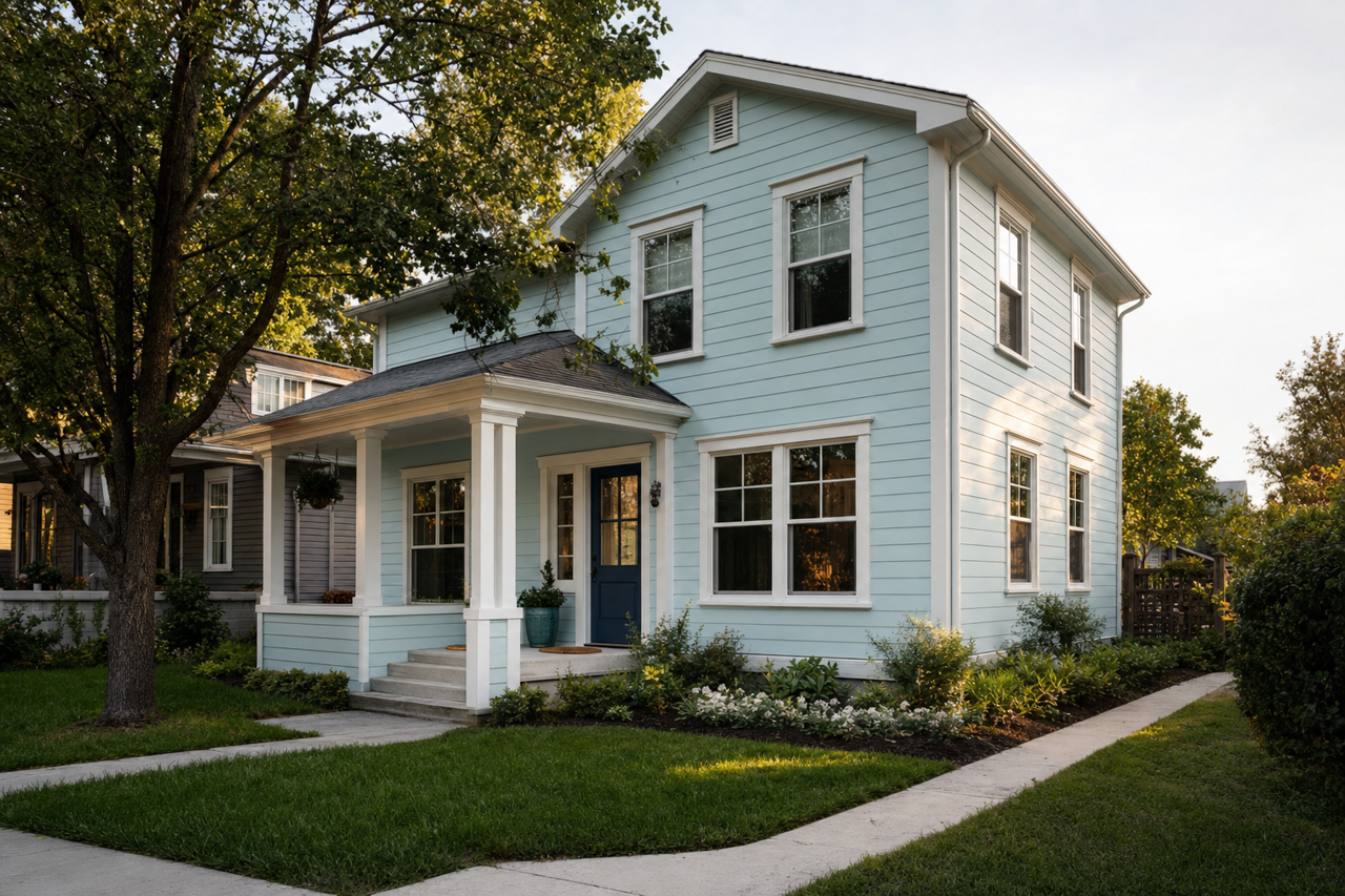 Bird's by Benjamin Moore on exterior