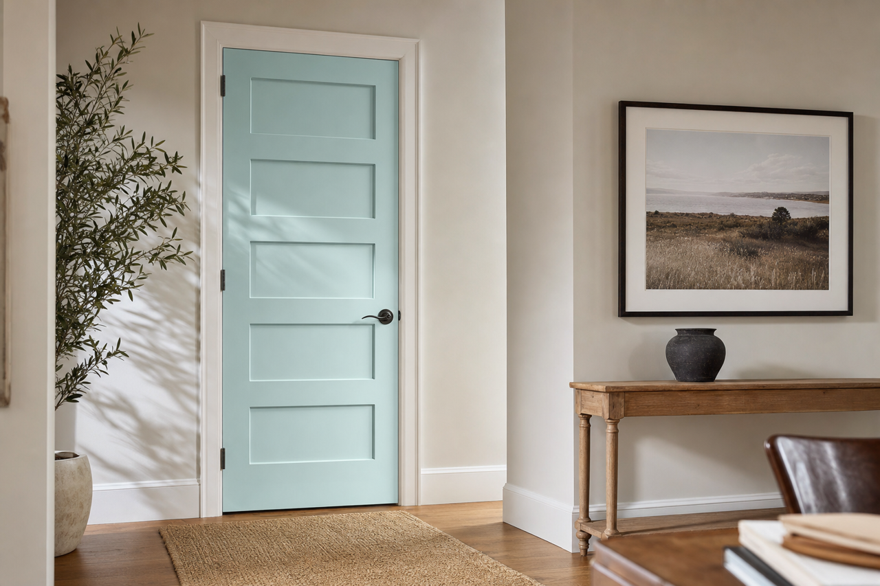 Bird's by Benjamin Moore on interior-doors