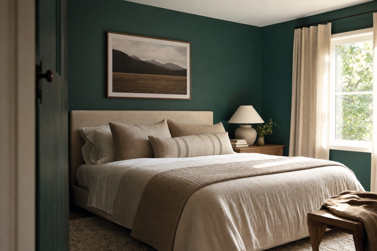 Ocean by Benjamin Moore on interiors