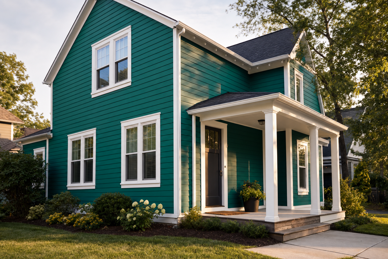 Marine by Benjamin Moore on exterior