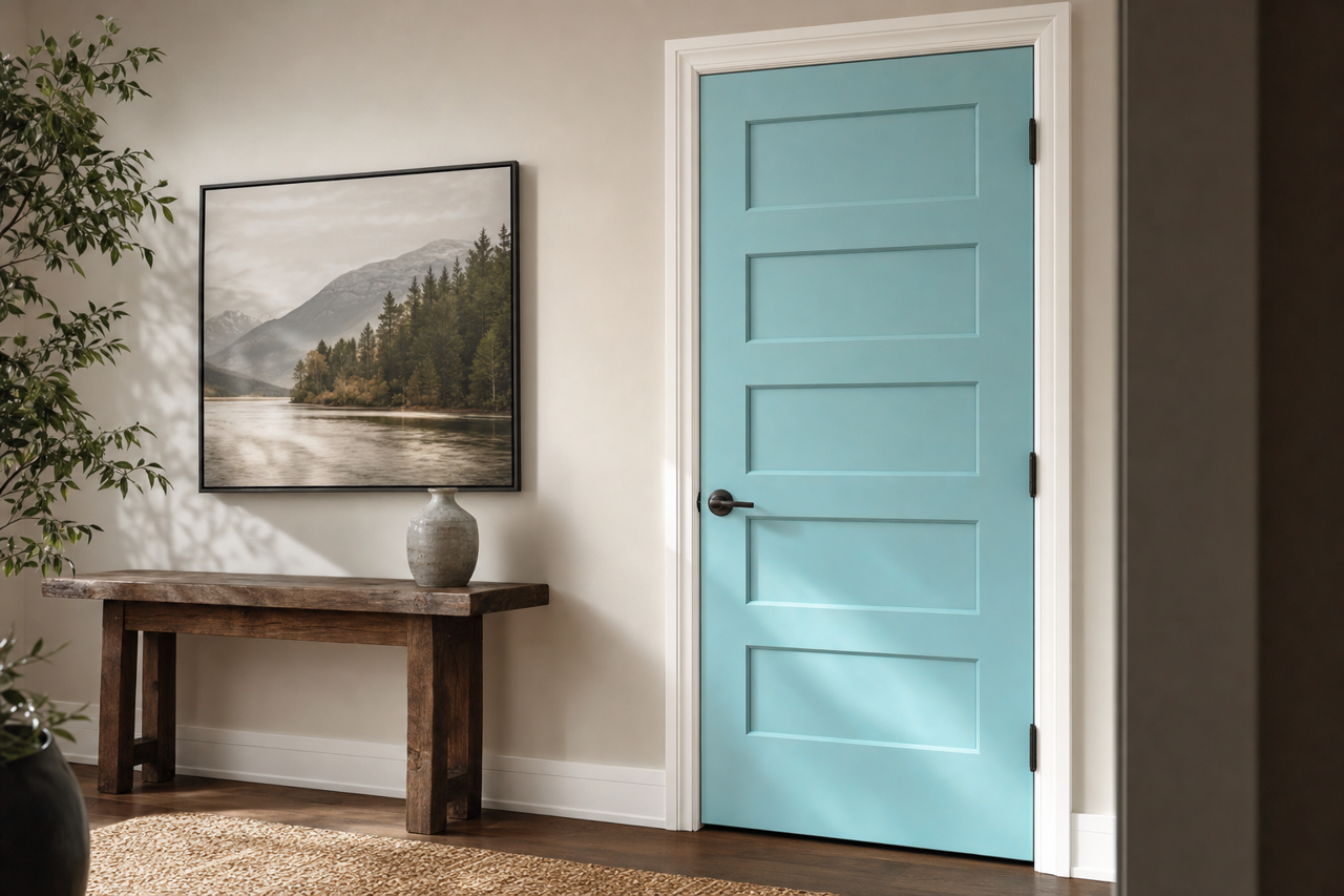 Pool by Benjamin Moore on interior-doors