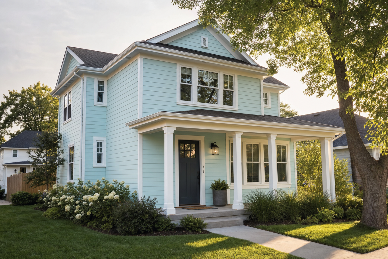 Ice by Benjamin Moore on exterior