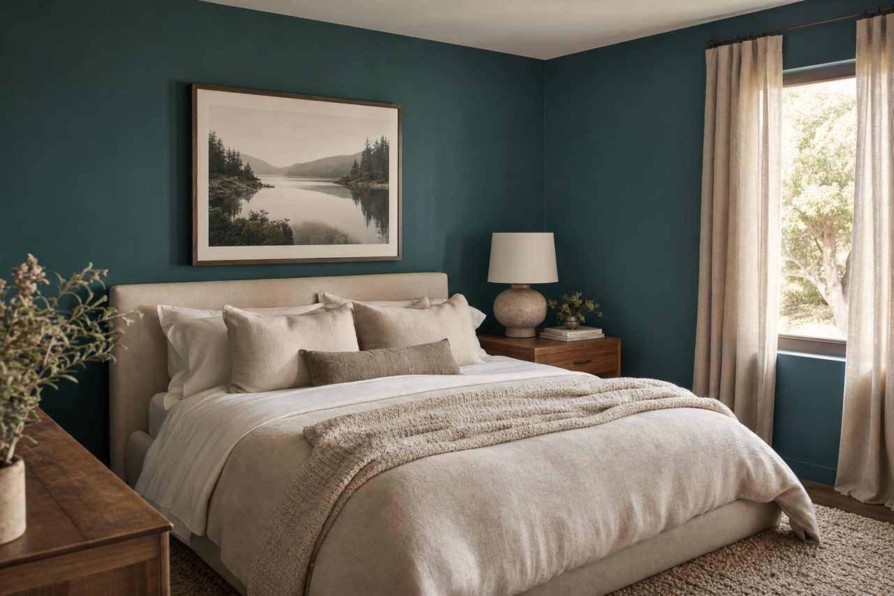 Dark by Benjamin Moore on interiors
