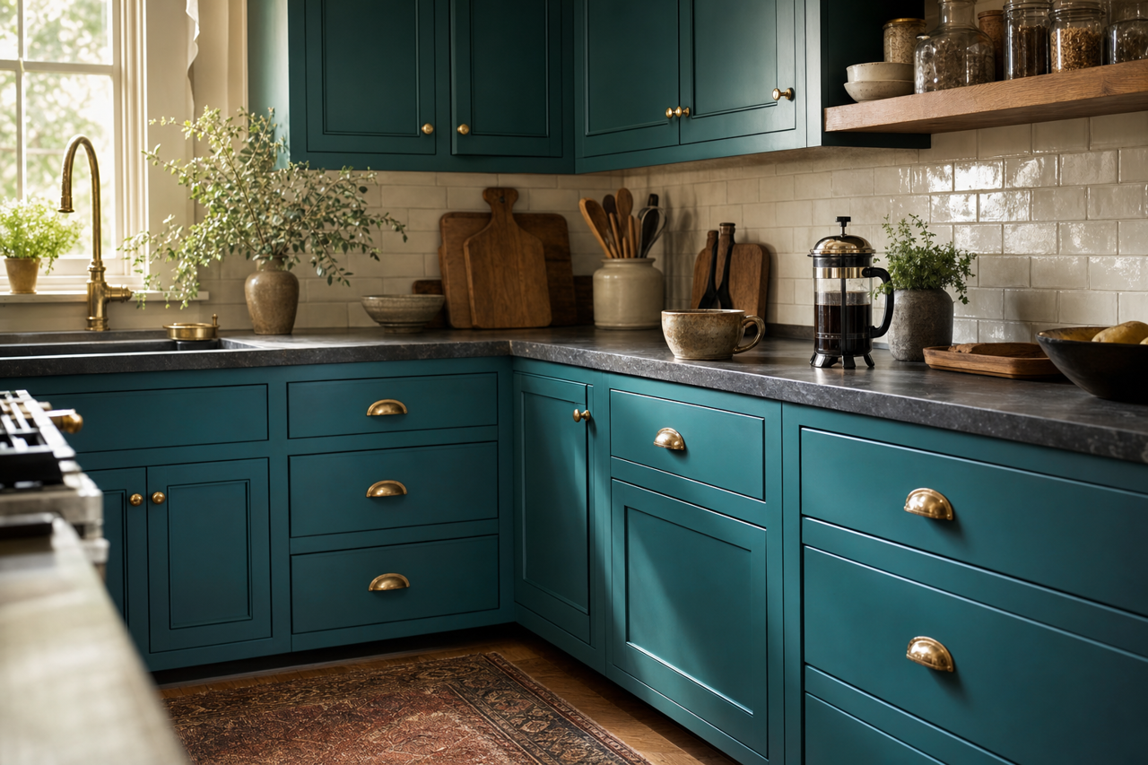North by Benjamin Moore on cabinets