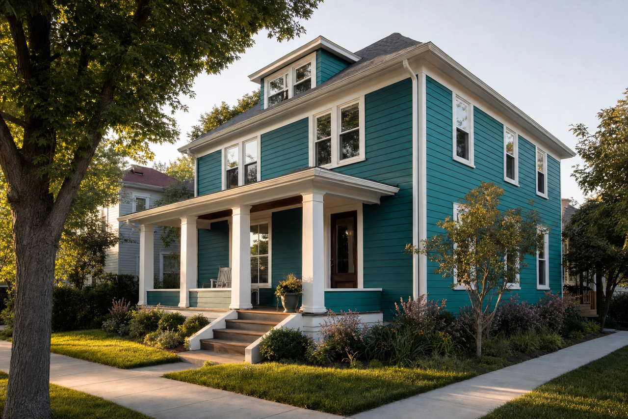 North by Benjamin Moore on exterior