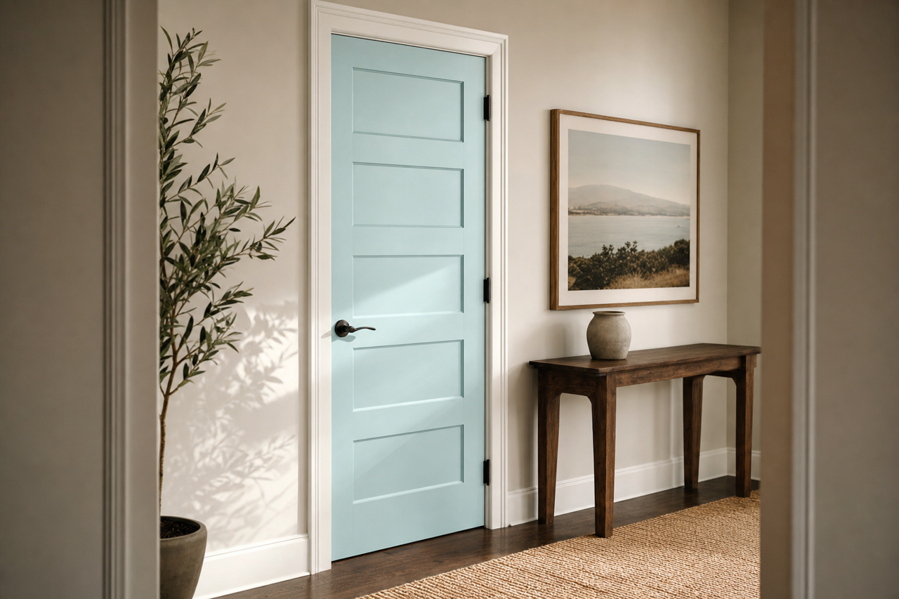 Tear by Benjamin Moore on interior-doors