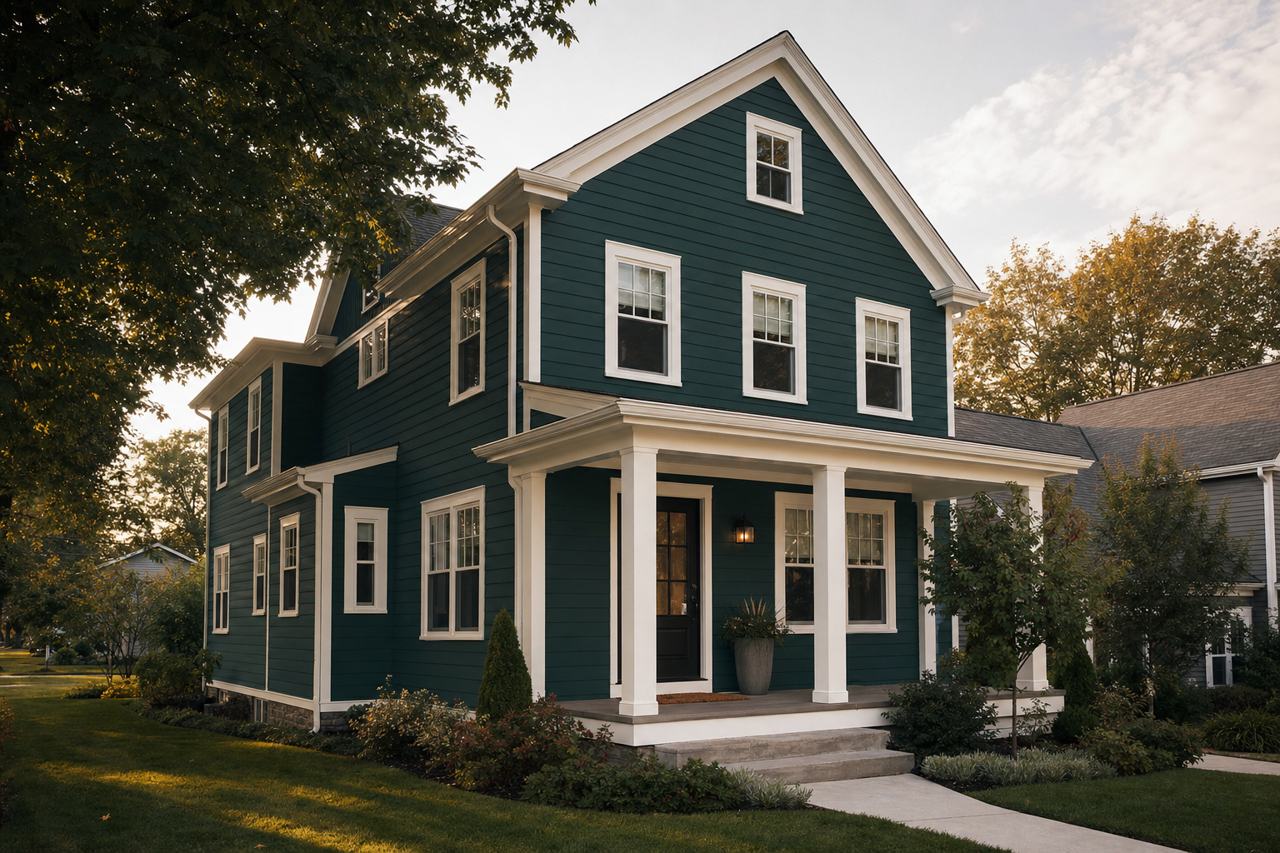 Bavarian by Benjamin Moore on exterior