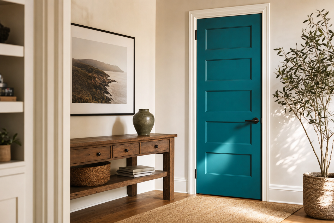 Venezuelan by Benjamin Moore on interior-doors