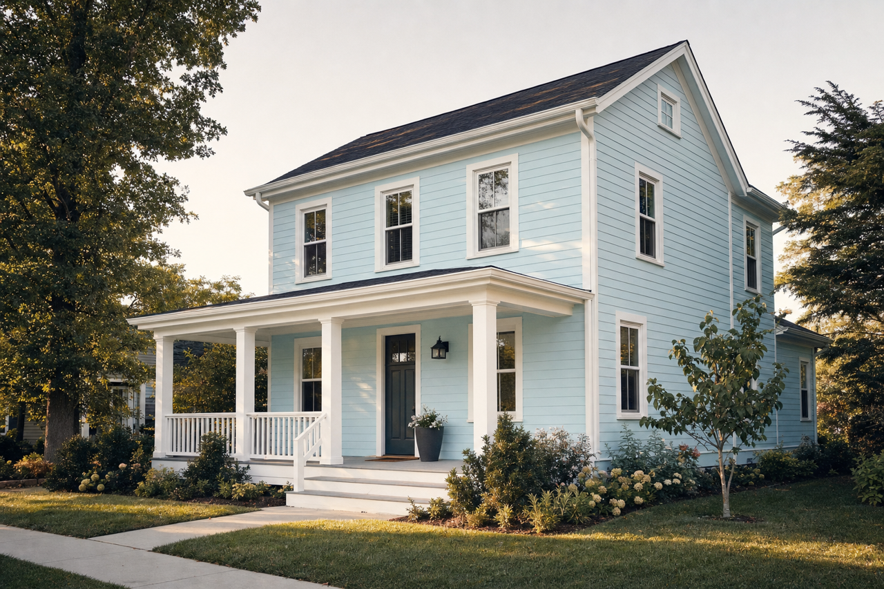 Clear by Benjamin Moore on exterior