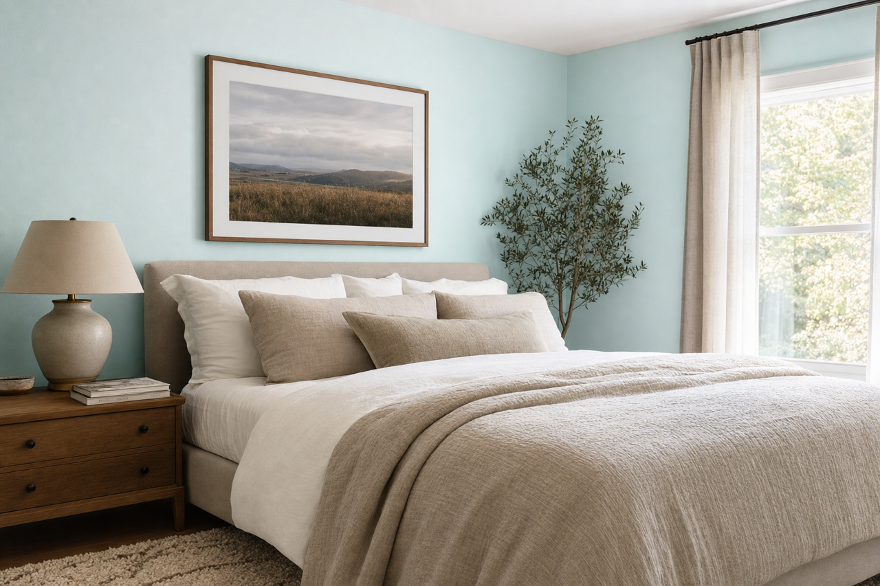 Clear by Benjamin Moore on interiors