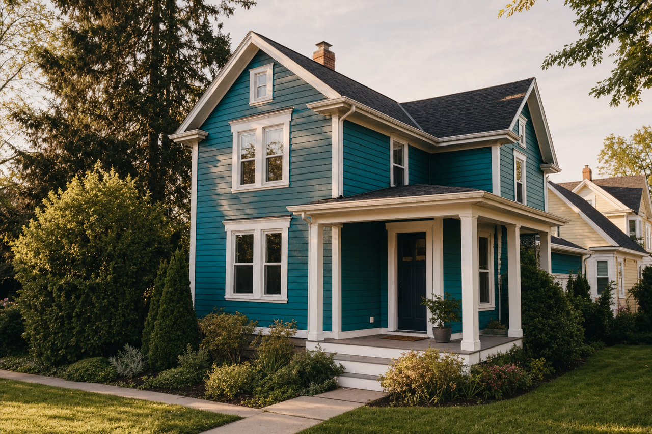 Pacific by Benjamin Moore on exterior