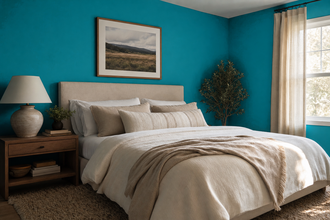 Caribbean by Benjamin Moore on interiors