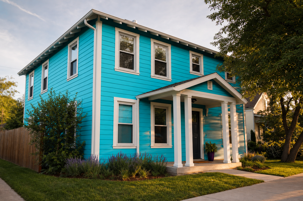 Bahaman by Benjamin Moore on exterior