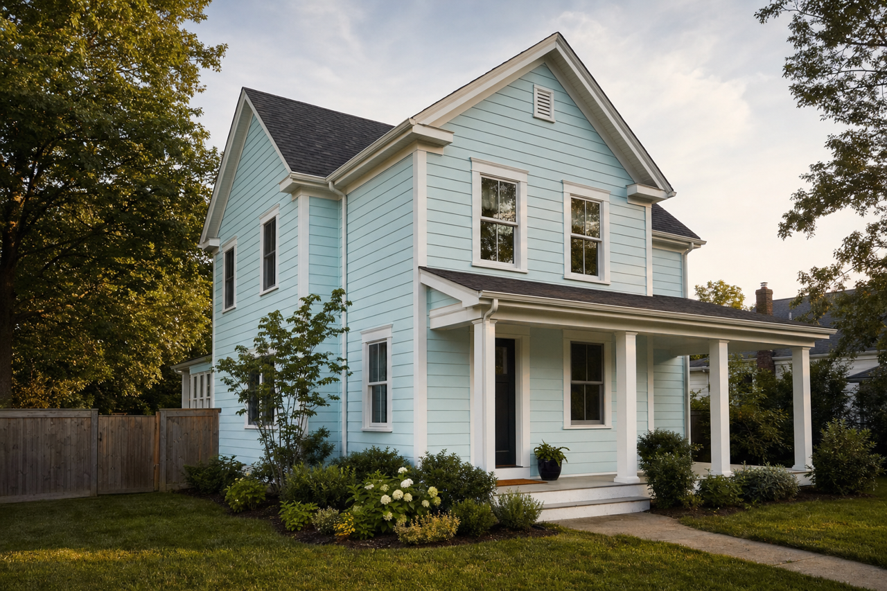Innocence by Benjamin Moore on exterior